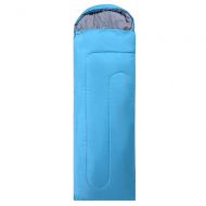 RWHALO Envelope Type, Outdoor Camping Sleeping Bag, Men and Women, Single, Portable, Wild Anti-Dirty, Spring, Summer, Autumn and Winter (Color : Blue)