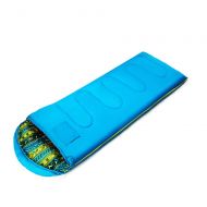 RWHALO Sleeping Bag Adult Indoor Thickening Warm Outdoor Camping Winter Dirty Cotton Sleeping Bag (Color : Blue)