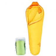 RWHALO Mummy Sleeping Bag, Adult, Spring, Summer, Autumn and Winter, Outdoor Camping, Thick Warm, Indoor, Lightweight, Cotton Sleeping Bag (Color : Yellow)
