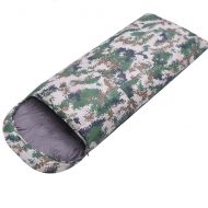 RWHALO Envelope Type Down Camouflage Sleeping Bag Adult Autumn Winter Outdoor Thicken Warm Indoor Camping Camouflage Portable Single Field
