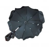 RXY-UMBRELLA Adjustable Multi-Angle Baby Stroller Umbrella, UV Protection Parasol with Universal Clamp (Color : Black)