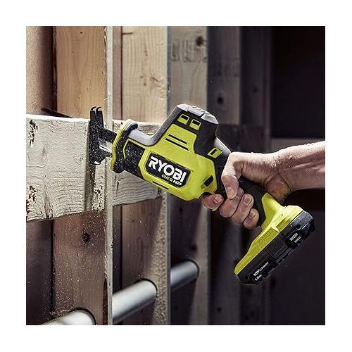  RYOBI 18V ONE+ HP Compact Brushless One-Handed Reciprocating Saw