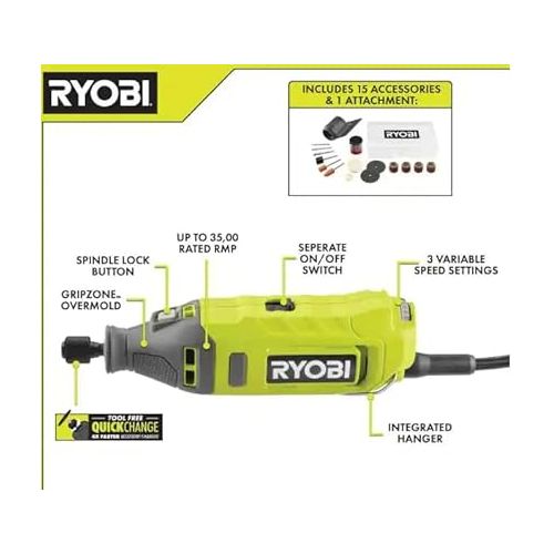  Ryobi 1.2 Amp Rotary Tool
