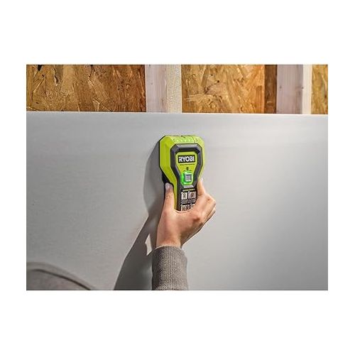  RYOBI Stud Finder with Multiple LED's to Indicate The Full Width of The Stud. One-Handed Operation, ESF5002