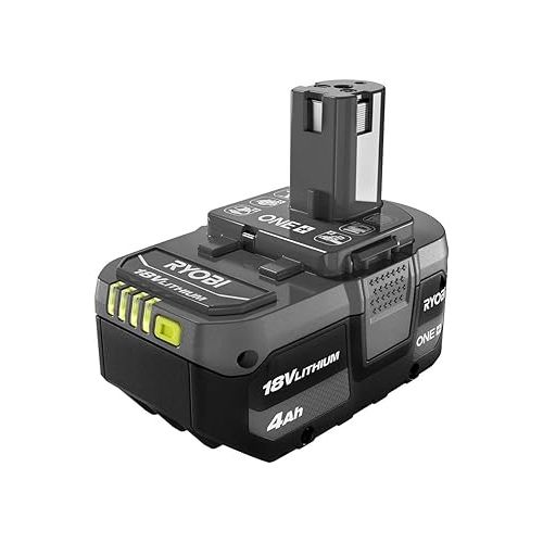  Ryobi 18-Volt ONE+ Lithium-Ion 4.0 Ah High Capacity Battery (2-Pack)