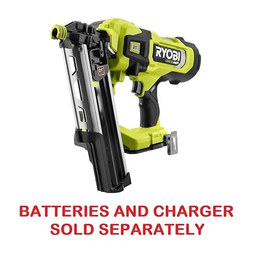  RYOBI 18V ONE+ HP Brushless AirStrike 21 Degree Framing Nailer - Bare Tool - PBL345B