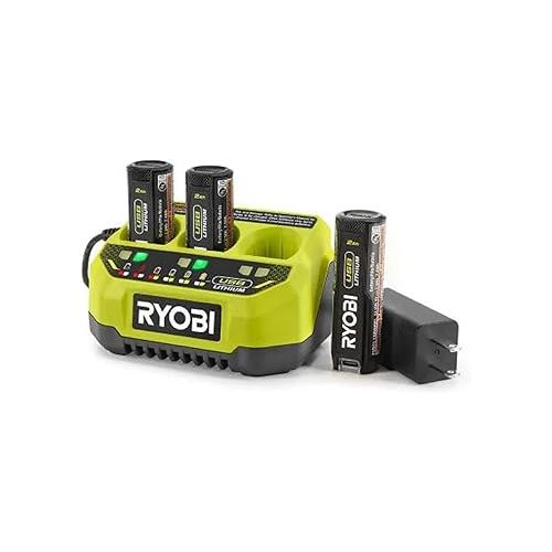  RYOBI USB Lithium 3-Port Charger 80 Percent Faster (Renewed) Charger Only