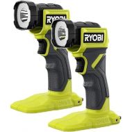 Ryobi 18V LED Light, PCL660 2Pk - Bulk Packaged, Handheld, Green, 2pk-PCL660=BT