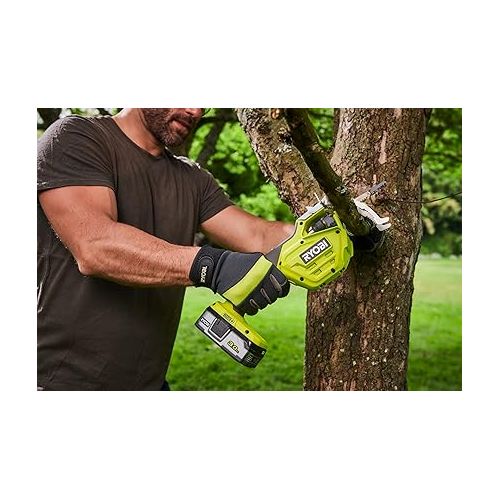  Ryobi RY18PSA-0 18V ONE+ Cordless 150mm Pruning Saw (Bare Tool), Yellow