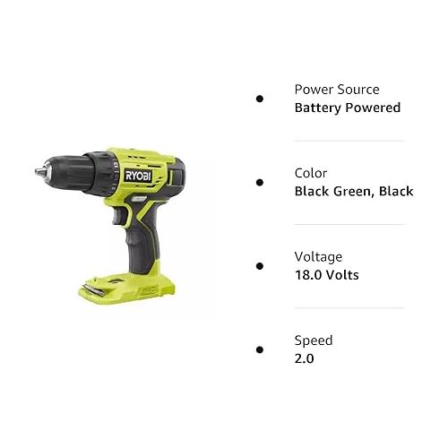  RYOBI ONE+ 18V Cordless 1/2 in. Drill/Driver (Tool Only) P215BN