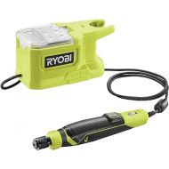 RYOBI - 18V mini multi-tool - 4400-23,000 rpm - tool-free accessory change - Comes with 15 accessories - RRT18-0, Grey Green and White