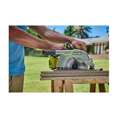  Ryobi R18CS7-0 Circular Saw Brushless Battery 18V ONE+ 184mm 16mm Body only