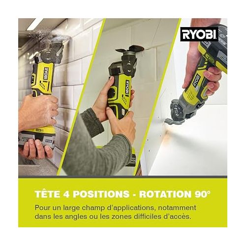  Ryobi R18MT-0 Multifunction Tool 18V Battery Adjustable 3.2° (Body Only)