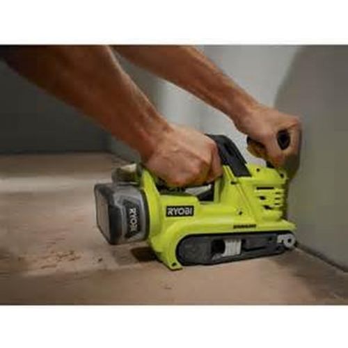  RYOBI P450 One+ 18V Lithium Ion 3 x 18 inch Brushless Belt Sander w/ Dust Bag and Included Sanding Pad (Battery Not Included, Tool Only)