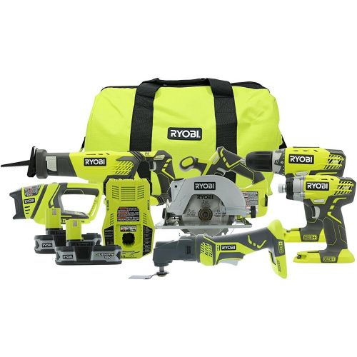  [아마존베스트]Ryobi P884 18-Volt ONE+ Lithium-Ion Combo Kit (6-Tools)