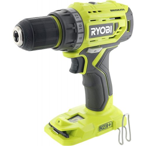  [아마존베스트]Ryobi P252 18V Lithium Ion Battery Powered Brushless 1,800 RPM 1/2 Inch Drill Driver w/ MagTray and Adjustable Clutch (Battery Not Included / Power Tool Only)