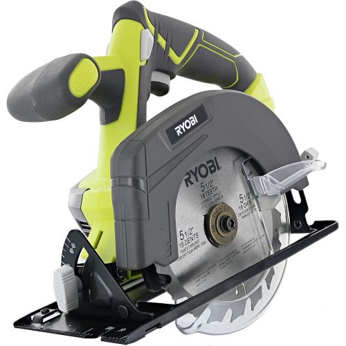  [아마존베스트]Ryobi One P505 18V Lithium Ion Cordless 5 1/2 4,700 RPM Circular Saw (Battery Not Included, Power Tool Only), Green