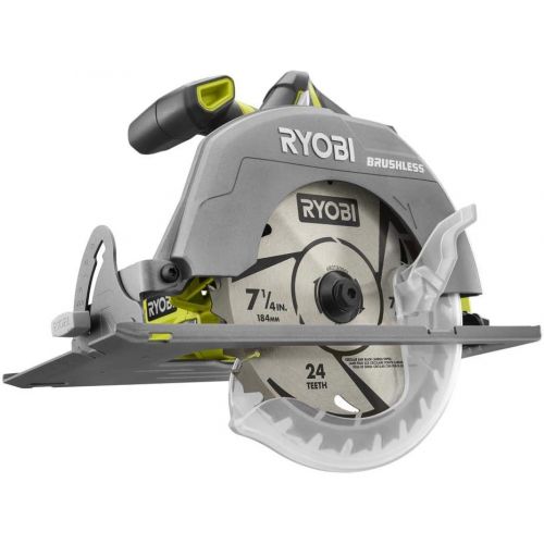  [아마존베스트]Ryobi 18-Volt ONE+ Cordless Brushless 7-1/4 in. Circular Saw (Tool Only)(Bulk Packaged, Non-Retail Packaging)