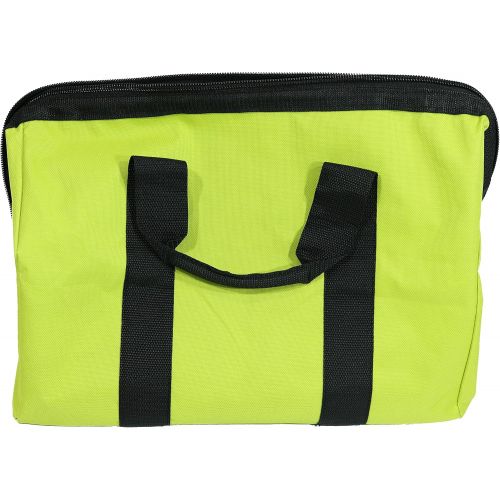  [아마존베스트]Ryobi Green Wide Mouth Collapsible Genuine OEM Contractor’s Bag w/ Full Top Single Zipper Action and Cross X Stitching