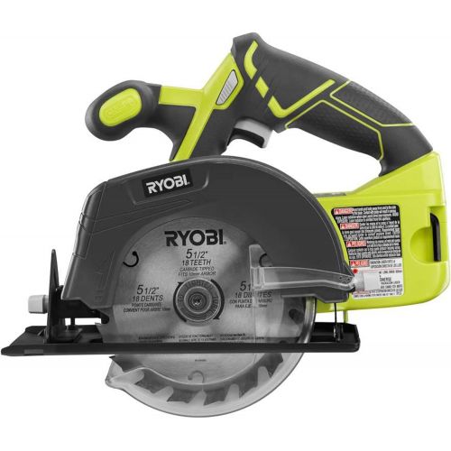  RYOBI P1819 18V One+ Lithium Ion Combo Kit (6 Tools: Drill/Driver, Impact Driver, Reciprocating Saw, Circular Saw, Multi-Tool, LED Worklight, 4.0 Ah & 1.5 Ah Battery, Charger, Bag)