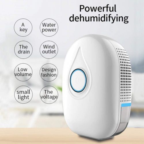  RZH Electric Dehumidifier Mini,Portable Home Air Dryer,Desiccant Moisture Absorber Low Noise Cabinet Dehumidifier Bedroom Office 100-240V