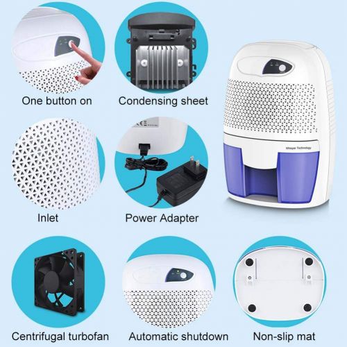  RZH 500ML Portable Mini Dehumidifier Electric Quiet Air Dryer Drying Moisture for Home Office Bathroom - EU/US/AU Plug,US Plug