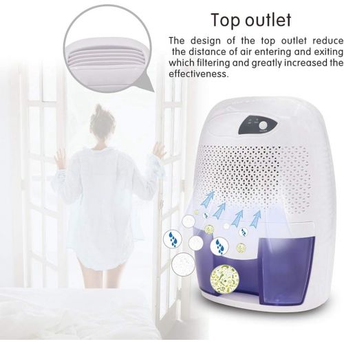  RZH 500ML Portable Mini Dehumidifier Electric Quiet Air Dryer Drying Moisture for Home Office Bathroom - EU/US/AU Plug,US Plug