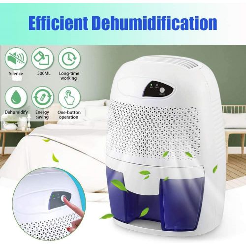  RZH 500ML Portable Mini Dehumidifier Electric Quiet Air Dryer Drying Moisture for Home Office Bathroom - EU/US/AU Plug,US Plug