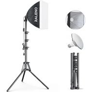 RALENO® Softbox Lighting Kit, 16'' x 16'' Photography Studio Equipment with 50W / 5500K / 95 CRI LED Bulb, Continuous Lighting System for Video Recording and Photography Shooting Model: PS075