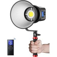 RALENO 80W LED Video Light with 2.4G Remote Control, 7200Lux CRI95+ Studio Lights with Cooling Fan and Bowens Mount, Photography Light on Continuous Output Lighting for YouTube TikTok Video Recording