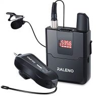 RALENO Wireless Lavalier Microphone, UHF Wireless Lapel Microphone, Good Choice for Sony, Canon, Nikon, Smartphone, Recording for YouTube, Video, Vlog, Interview