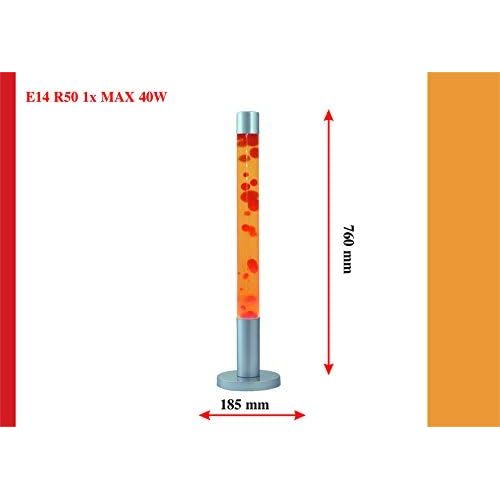  Raba Lux 4111Dovce, 40Watts, E14, red/yellow/silver design 18.5x 18.5x 76cm