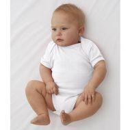 Rabbit Skins White Cotton/Polyester Rib Lap Shoulder Infant Bodysuit by Rabbit Skins