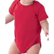 Rabbit Skins Fine Jersey Lap Shoulder Red Infant Bodysuit by Rabbit Skins