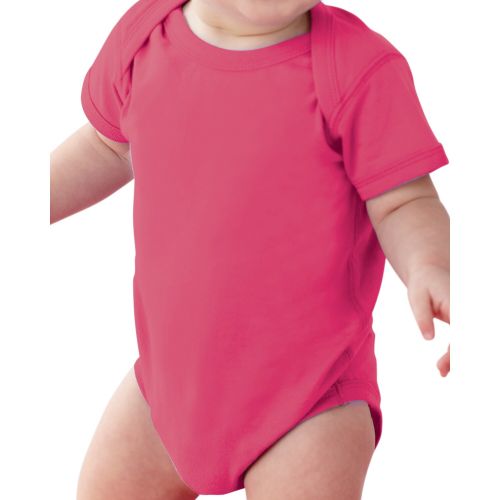  Rabbit Skins Infants Hot Pink Fine Jersey Lap Shoulder Bodysuit by Rabbit Skins