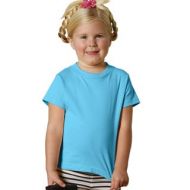 Rabbit Skins Youth Aqua-colored Cotton Short-sleeve Jersey T-shirt by Rabbit Skins