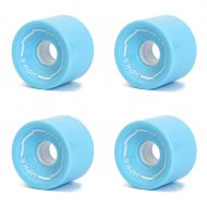 RaceBon 70mm Longboard Skateboard Wheels Hardness 78A Polyurethane Cruising Wheel Free ABEC-9 Bearings and Spacers Set of 4