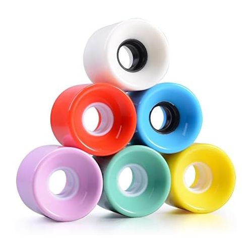  RaceBon 60mm Longboard Skateboard Wheels Hardness 78A Polyurethane Cruising Wheel Free 608 Bearings and Spacers Set of 4