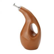 Rachael R New 24 Ounce Cucina Stoneware Pumpkin Orange Stainless Steel Virgin Oil Curve Bottle