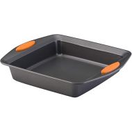 Rachael Ray Yum -o! Nonstick Bakeware Baking Pan / Nonstick Cake Pan, Square - 9 Inch, Gray