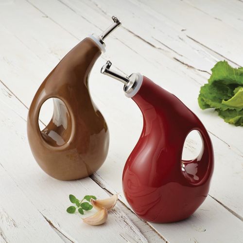  Rachael Ray Cucina Stoneware 2-Piece Cruet Set, Assorted