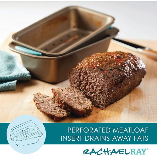  [아마존 핫딜]  [아마존핫딜]Rachael Ray Backformen-Set, Stahl 10 Piece Agave Blue