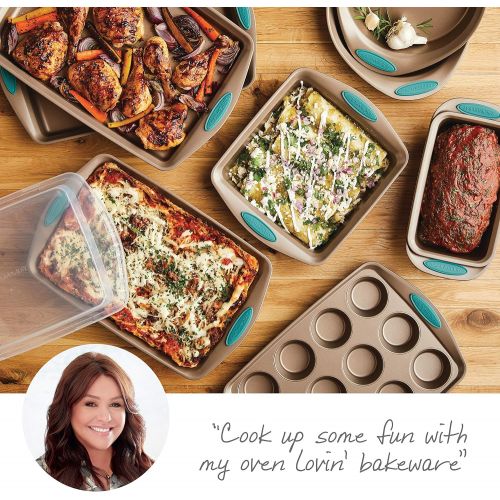  [아마존 핫딜]  [아마존핫딜]Rachael Ray Backformen-Set, Stahl 10 Piece Agave Blue