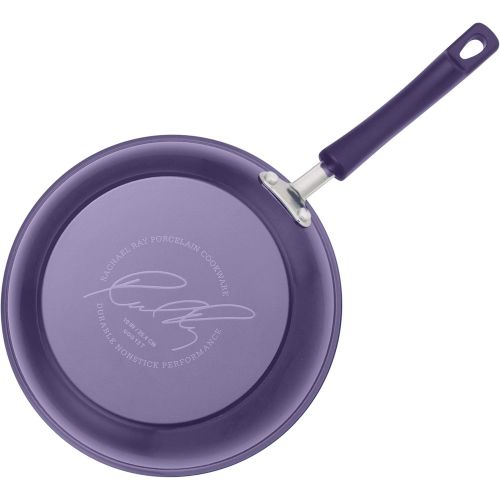  Rachael Ray Brights Nonstick Cookware Pots and Pans Set, 14 Piece, Purple Gradient