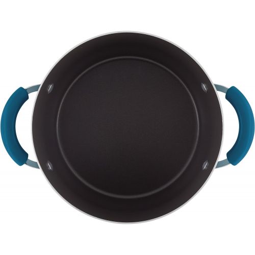  Rachael Ray Brights Nonstick Dish/Casserole Pan with Lid, 5.5 Quart, Marine Blue Gradient: Kitchen & Dining