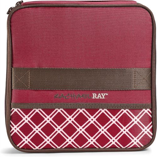  Rachael Ray Lasagna Lugger Combo, Reusable Insulated Casserole Carrier, Perfect for Lasagna Pan, Casserole Dish, Small Baking Dish & More, Burgandy