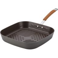 Rachael Ray Cucina Hard Grill, 11 inch, Gray with Orange Handles