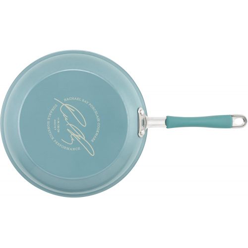  [아마존베스트]Rachael Ray Cucina Nonstick Cookware Pots and Pans Set, 12 Piece, Agave Blue