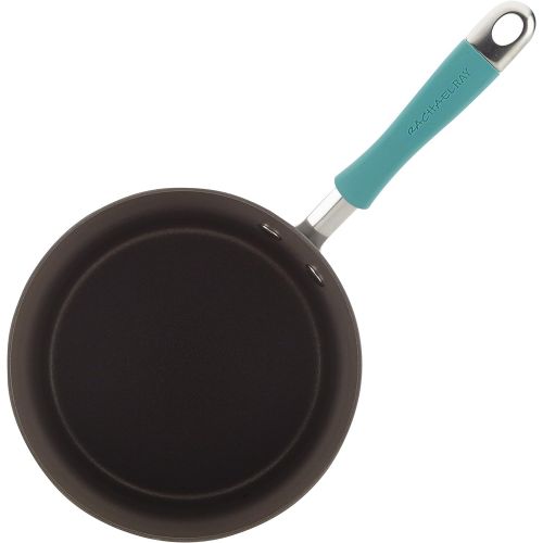  [아마존베스트]Rachael Ray Cucina Hard Anodized Nonstick Sauce Pan/Saucepan with Lid, 3 Quart, Blue