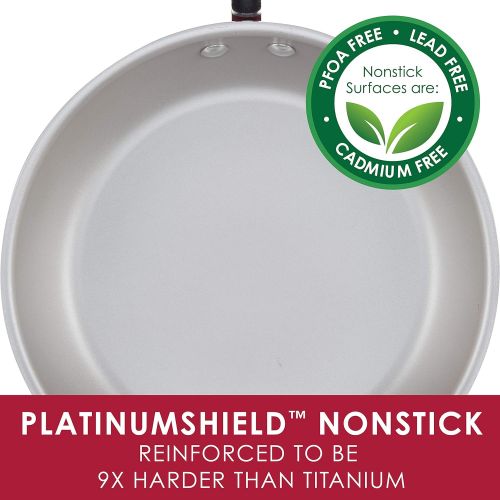  [아마존베스트]Rachael Ray Create Delicious Nonstick Saute/All Purpose Pan with Lid, 3 Quart, Red Shimmer